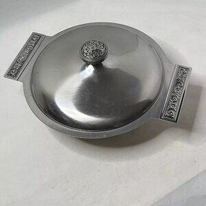 VTG International Decorator Stainless 18-8 Covered Serving Bowl Dish Casserole